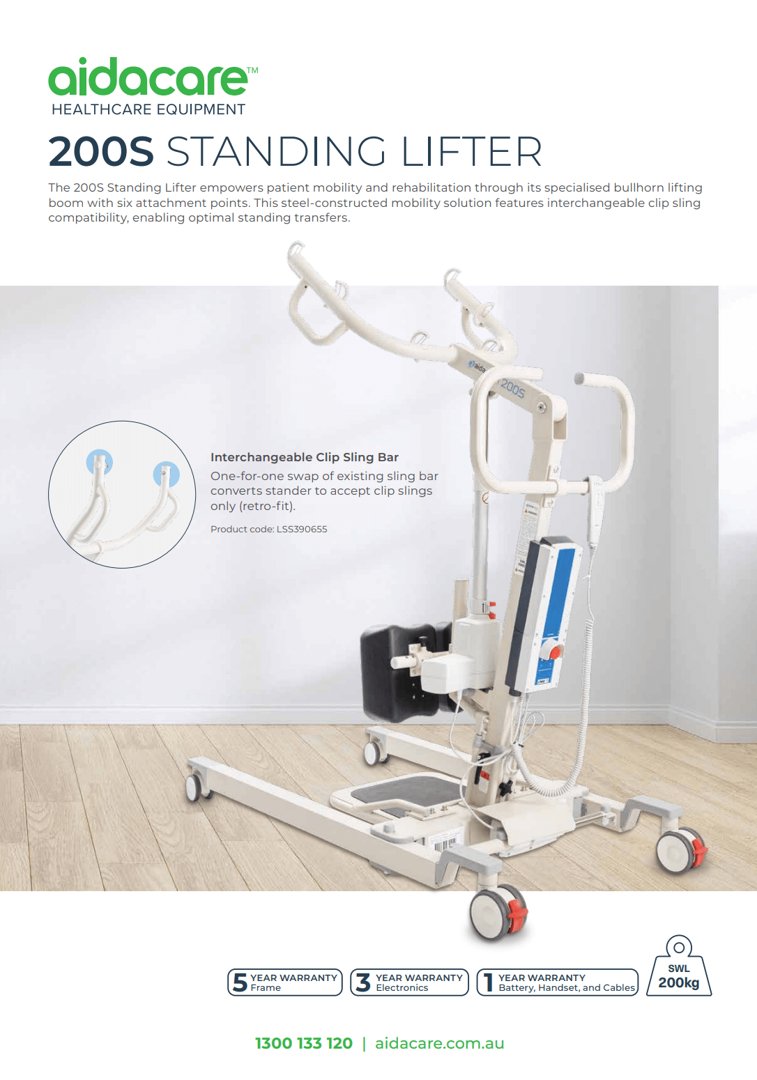 200S Steel Standing Lifter Flyer