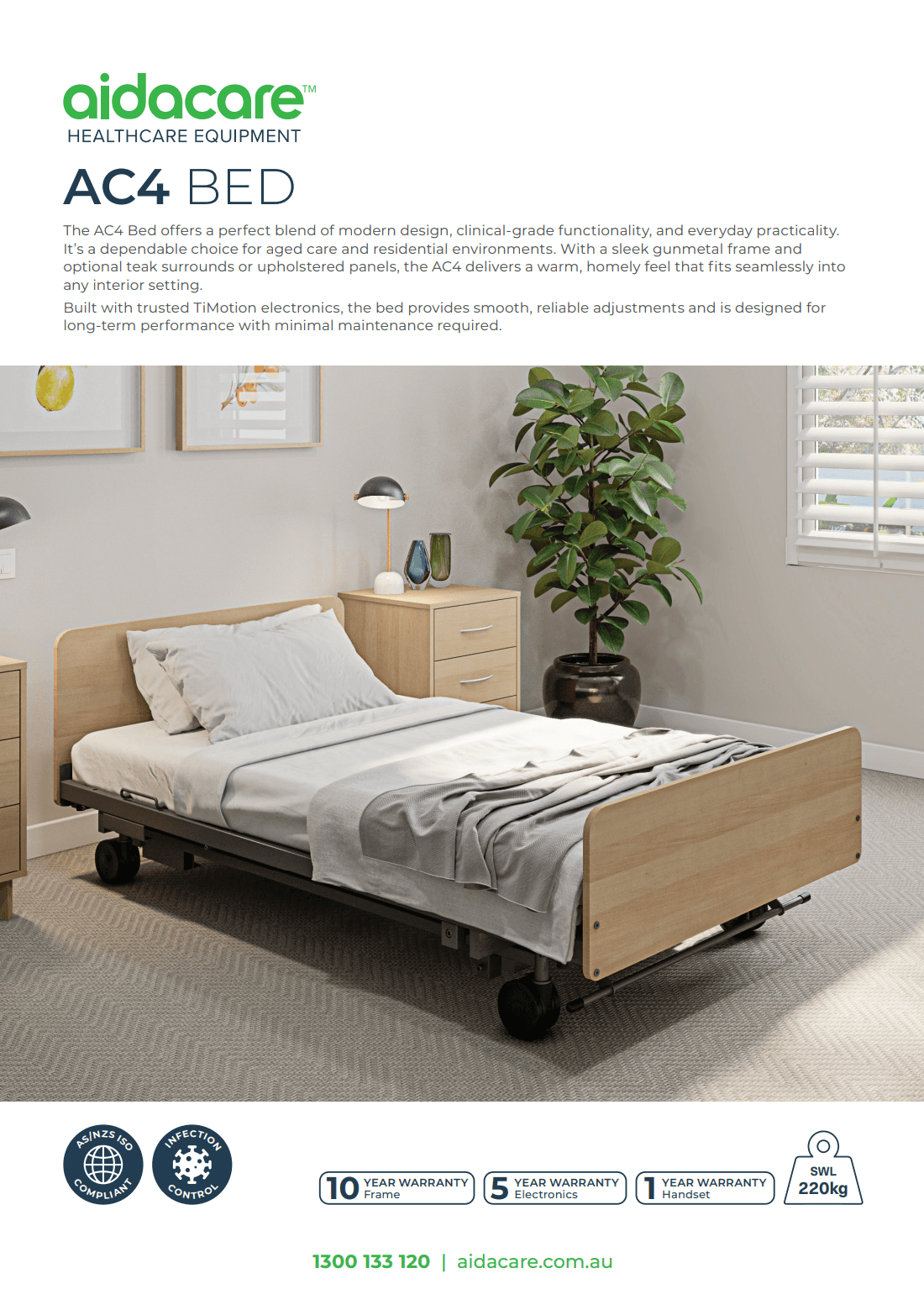 Aidacare AC4 Bed Brochure