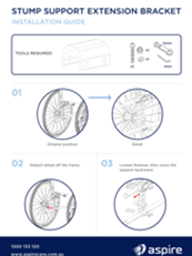 Aspire Amputee Stump Support Extension Bracket Assembly Instructions