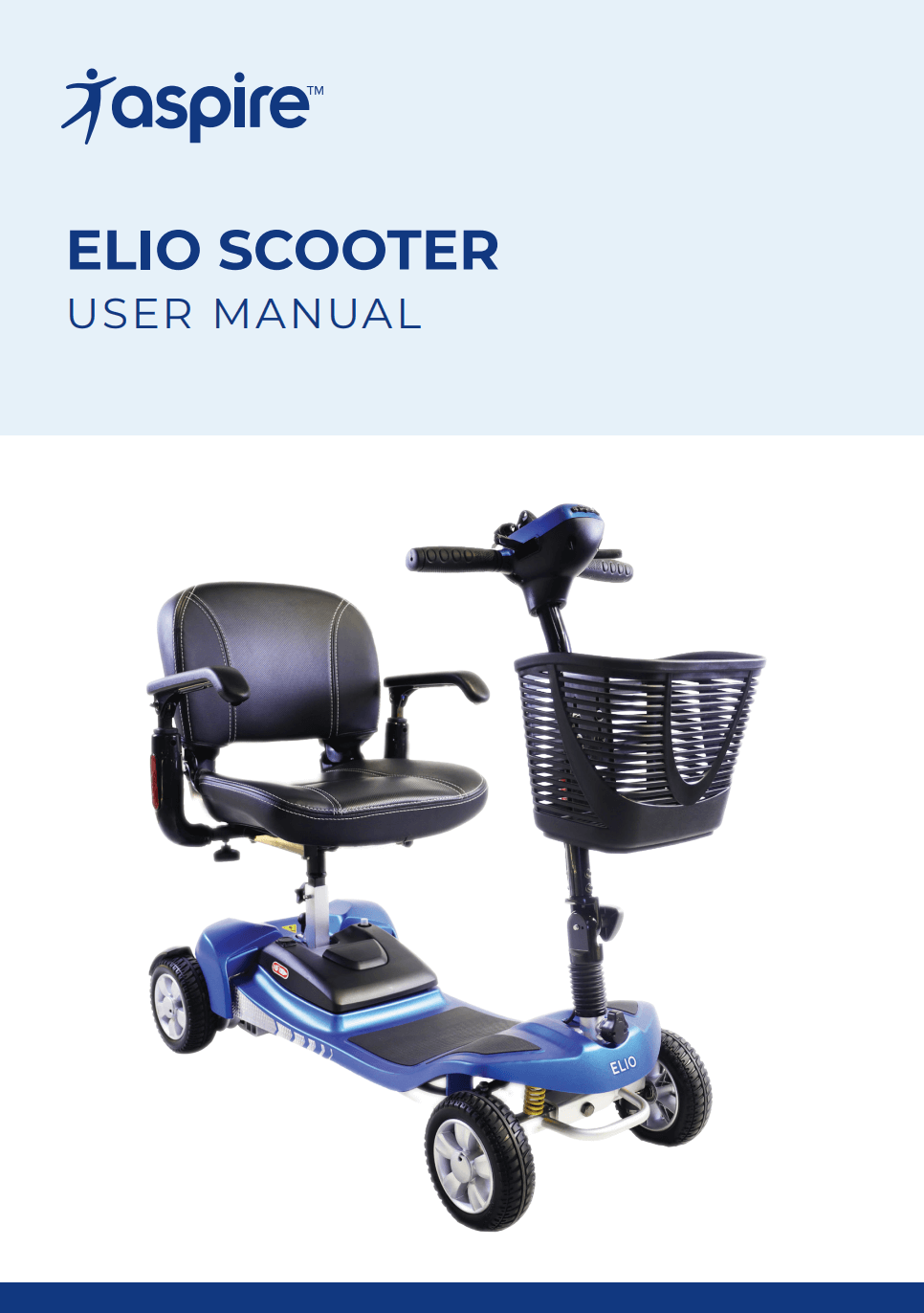 Aspire Elio Mobility Scooter User Manual