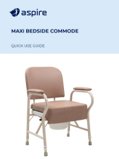 Aspire Maxi Adjustable Bedside Commode User Manual