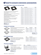Aspire Shower Commode Accessory Flyer