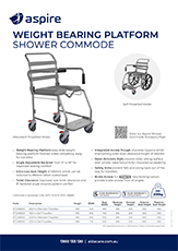 Aspire Weight-Bearing Platform Shower Commode Flyer