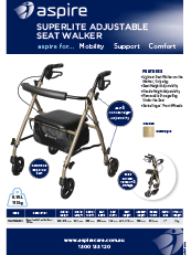 Superlite Adjustable Seat Walker