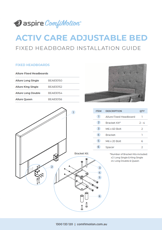ComfiMotion Activ Care Headboard Installation Guide