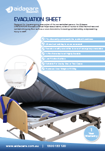 Lifecomfort Evacuation Sheet Flyer