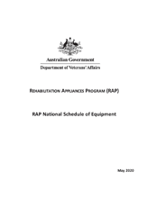 RAP National Schedule of Equipment