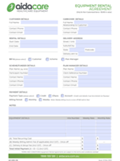 Equipment Rental Agreement Form
