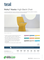 Teal Keata High Back Dining Chair Flyer