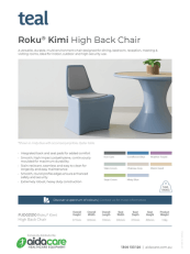 Teal Roku Kimi High Back Chair Flyer