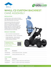Whill C2 Backrest Cane Assembly Flyer